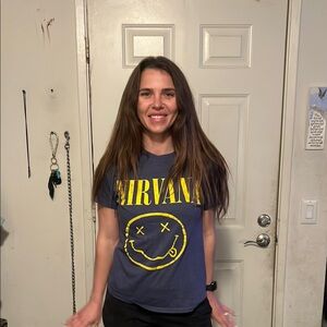 Nirvana Graphic Tee in Blue